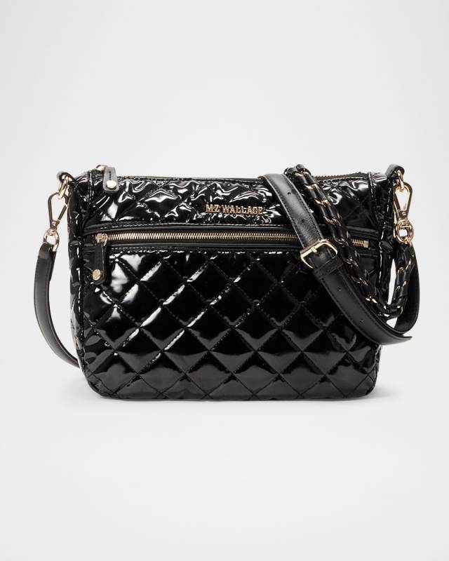 Crosby Ella Quilted Patent Crossbody Bag